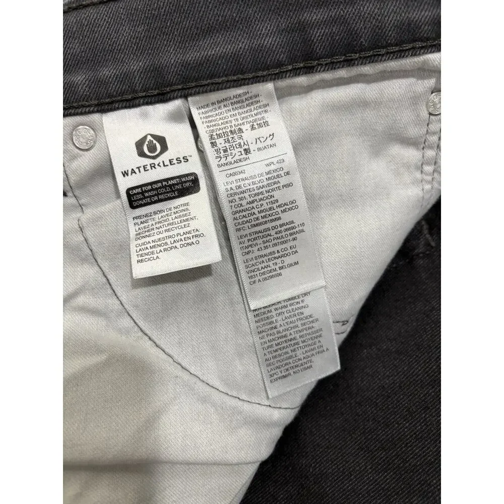 LEVIS 541 Jeans‎ Athletic Taper Straight Grey Denim Twill Jeans Mens W44 L30